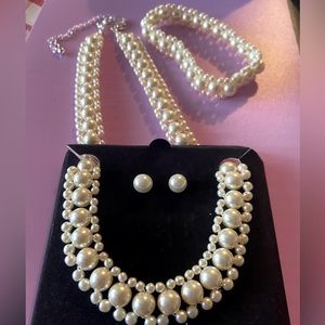 Avon Perfect Poise Faux Pearls 3 piece Set